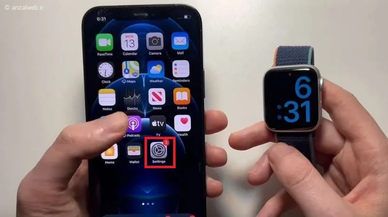 وارد Settings شوید
