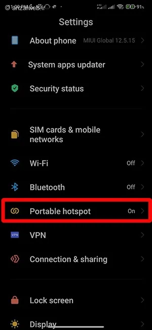 آموزش استفاده همزمان از وای فای و هات اسپات
