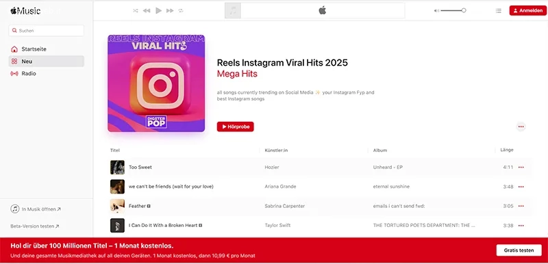 پیدا کردن آهنگ‌های ترند اسپاتیفای