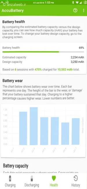 اپ فهمیدن سلامت باتری سامسونگ