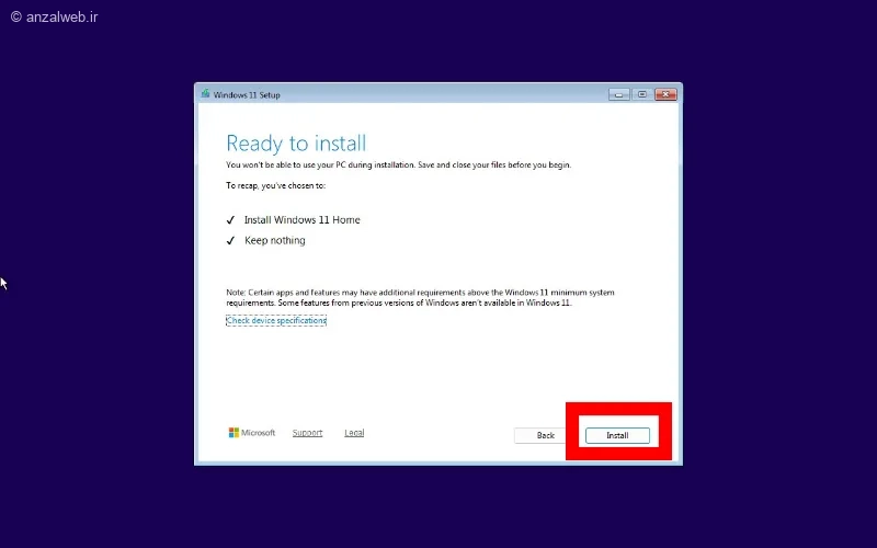 دانلود نصب ویندوز ۱۱ روی سیستم قدیمی