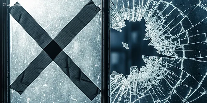 آموزش نحوه کاور کردن و چسب زدن شیشه پنجره در هنگام حمله هوایی