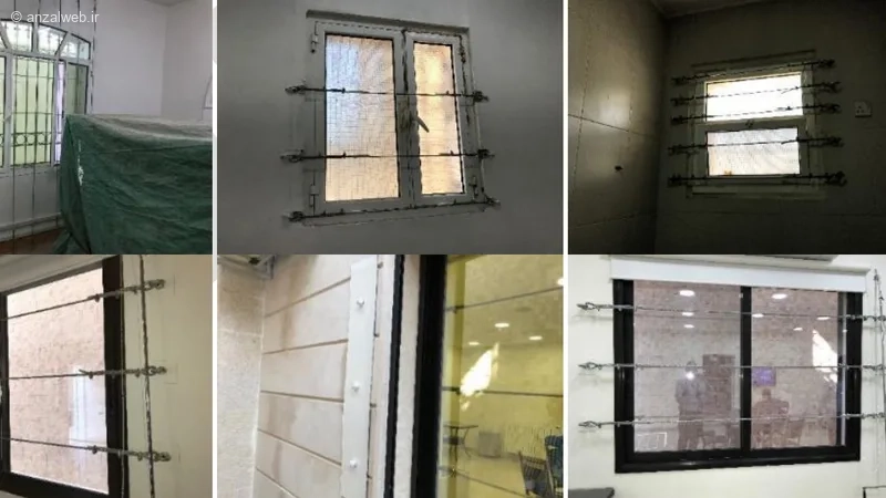 چسب زدن شیشه پنجره برای دفاع
