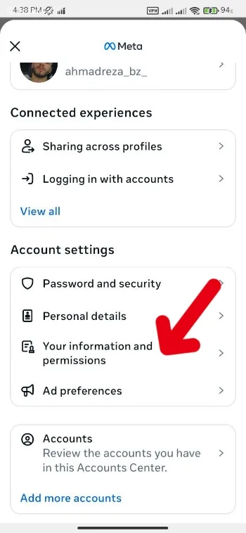 مراحل دیدن تاریخچه ریلز اینستاگرام