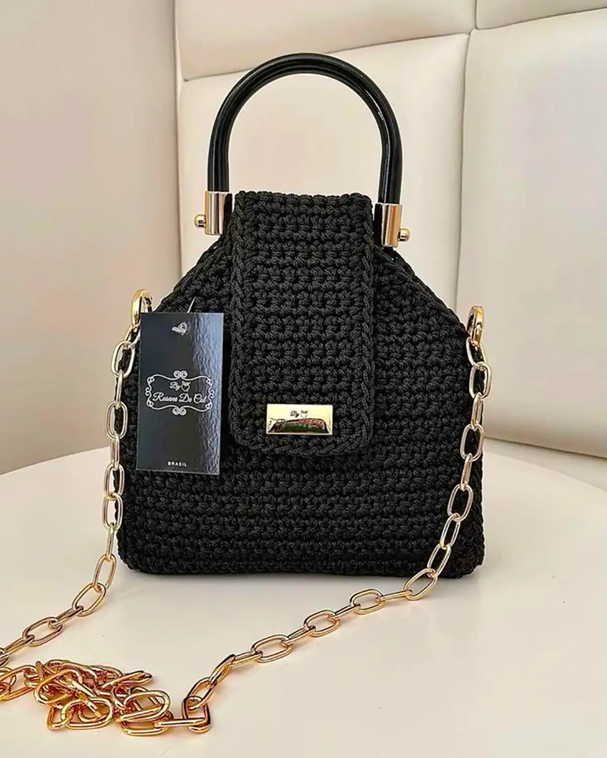 کیف دستی بافتنی شیک