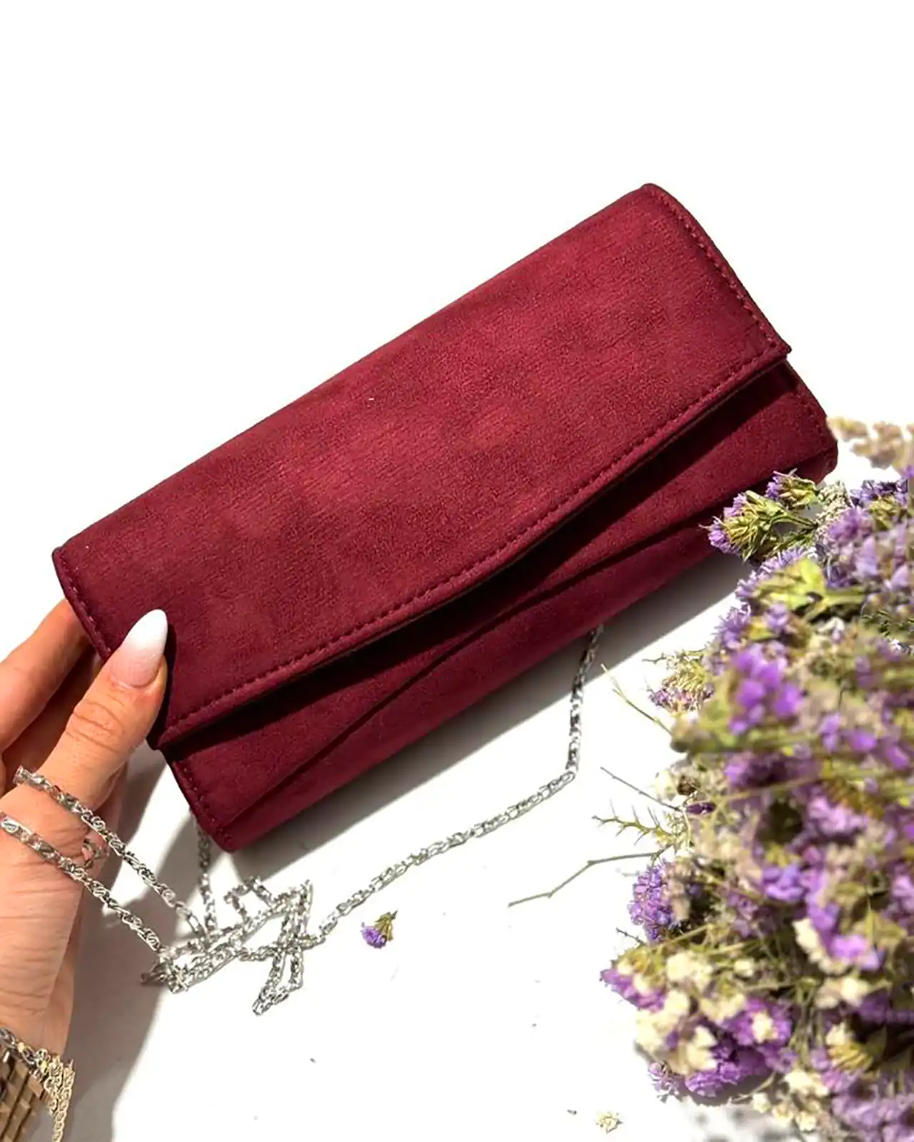 کیف دستی زرشکی ترند