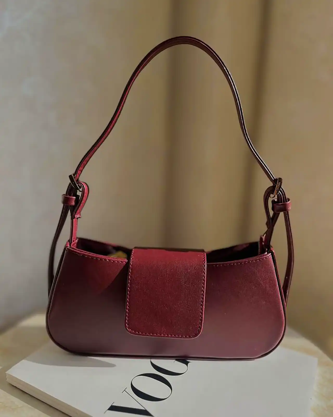 کیف دستی زرشکی ترند