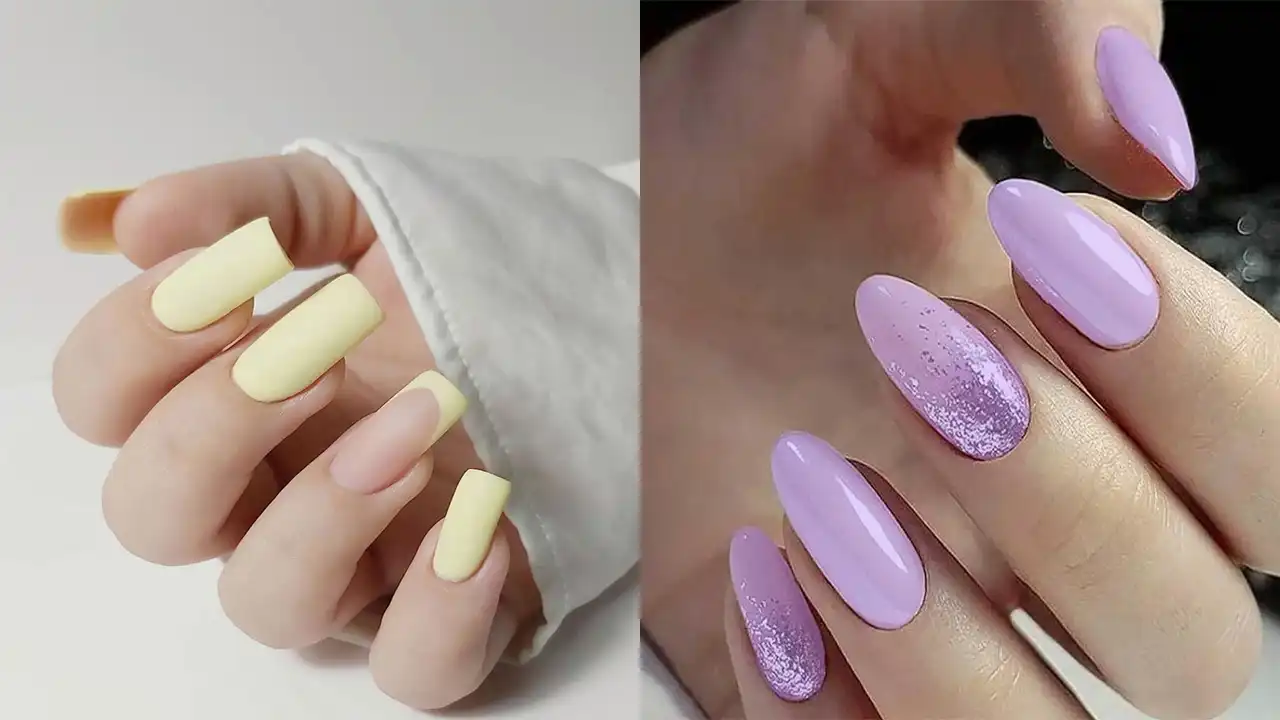 لاک ژل ساده و زیبا + متفاوت ترین و خاص ترین ایده ها برای طراحی لاک ژل مناسب فصل پاییز و زمستان