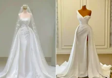 لباس عروس اروپایی ساده