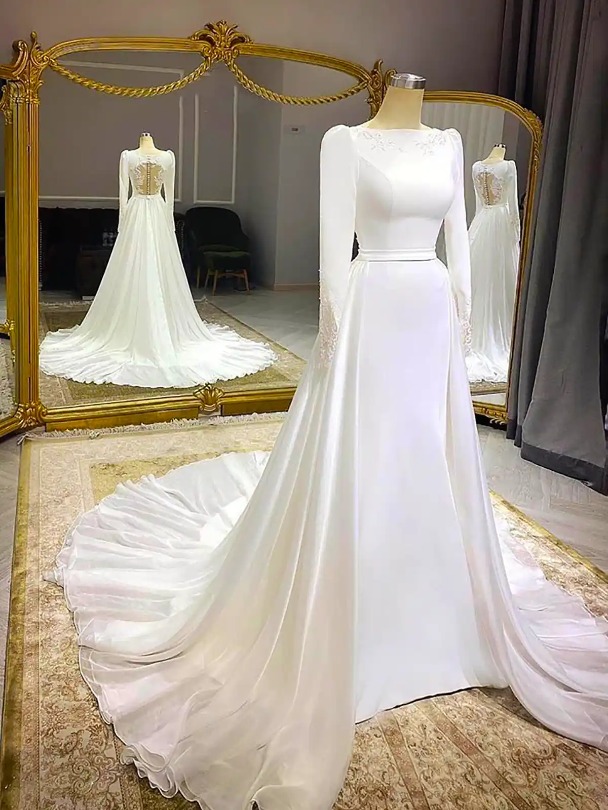 لباس عروس اروپایی ساده