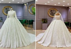 لباس عروس پف دار زیبا