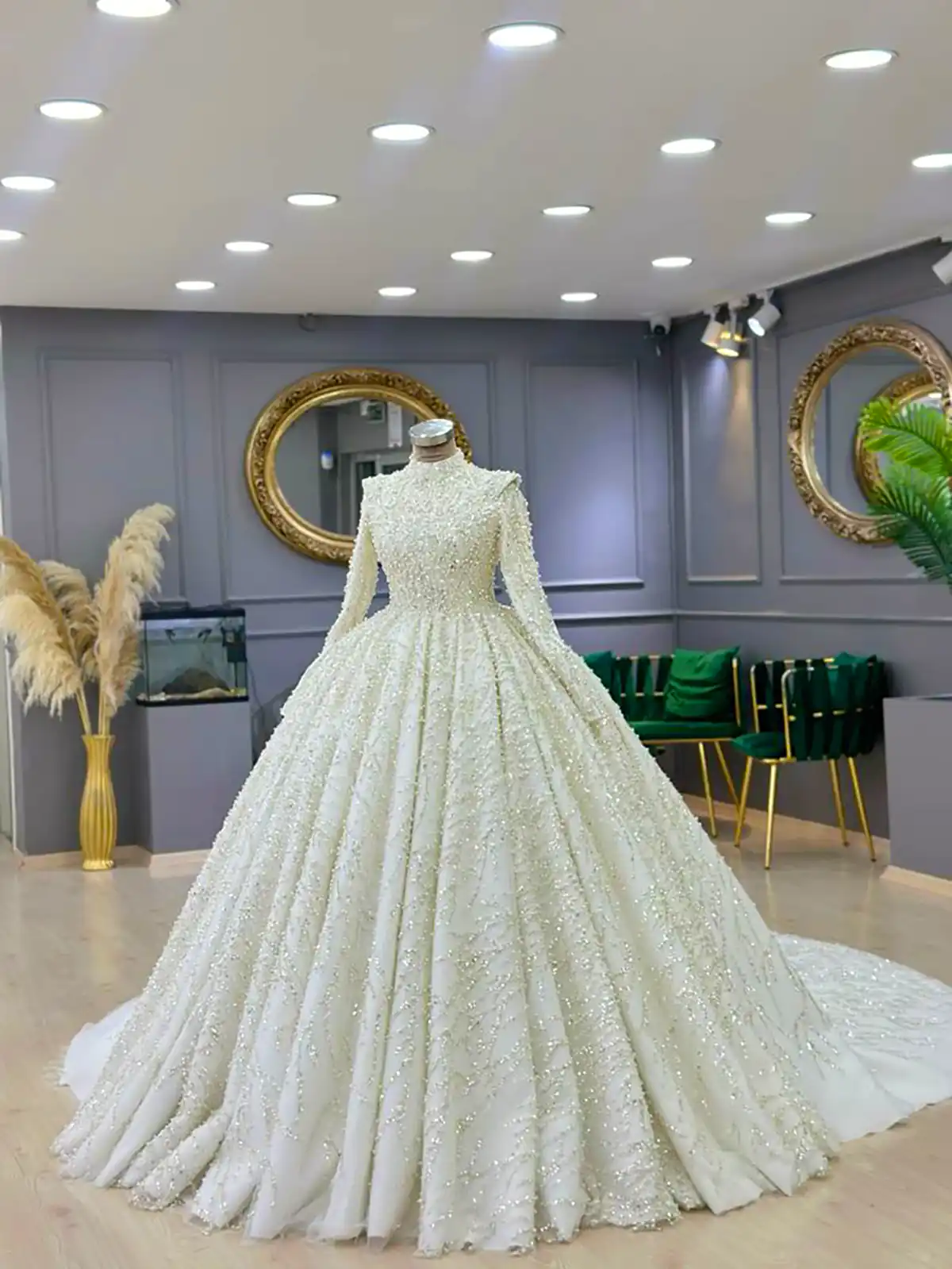 لباس عروس پف دار زیبا