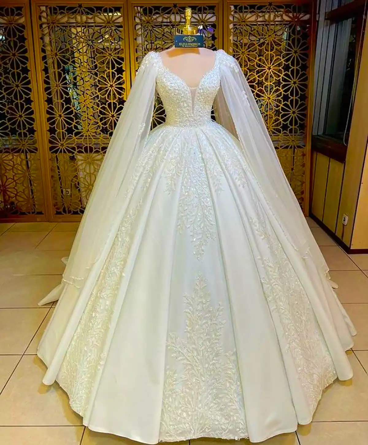 لباس عروس پف دار زیبا