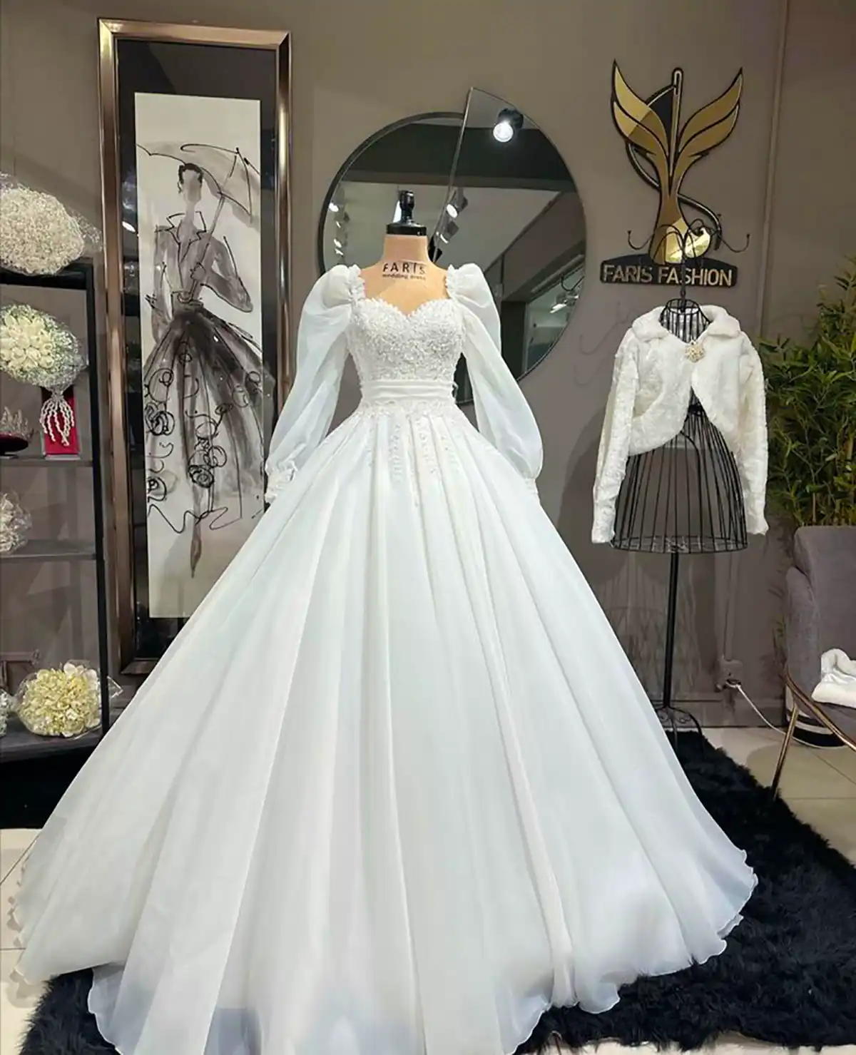 لباس عروس پف دار زیبا