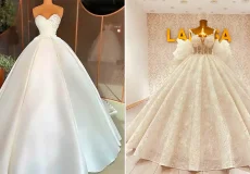 لباس عروس پرنسسی ساده