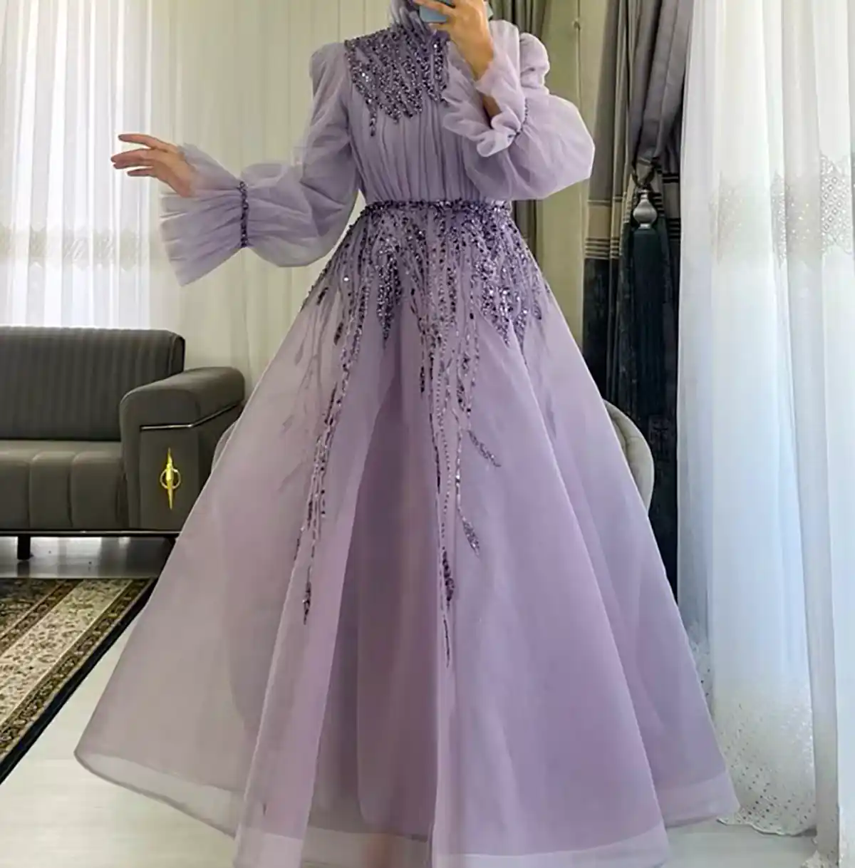 لباس ساده مجلسی پوشیده