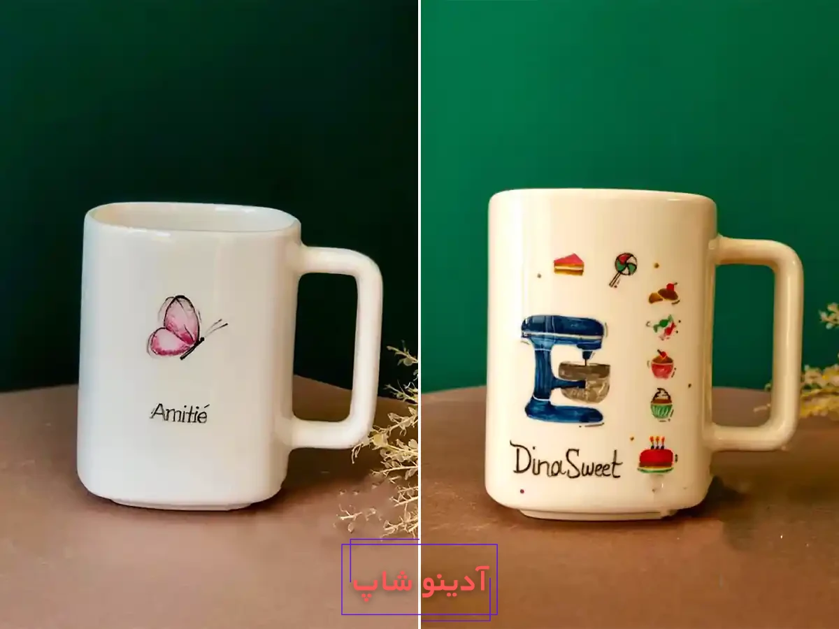 ماگ سرامیکی ساده و زیبا