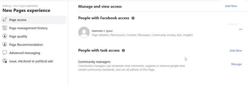  اضافه کردن ادمین پیج اینستاگرام 