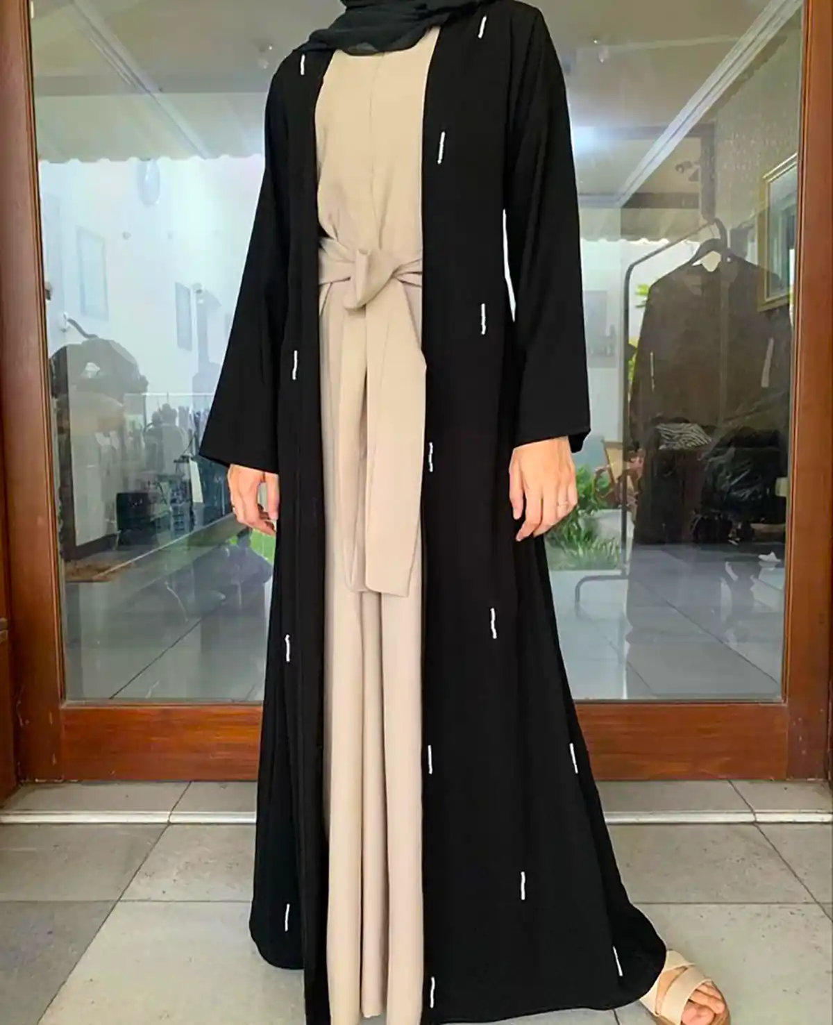مانتوعبایی خوش دوخت ساده