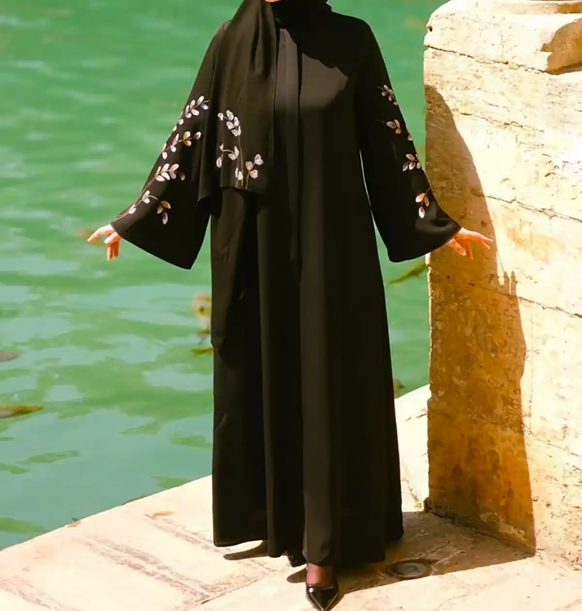 مانتو عبایی خوش دوخت زیبا