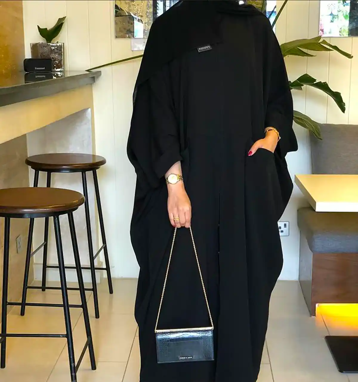 مانتو عبایی خوش دوخت زیبا