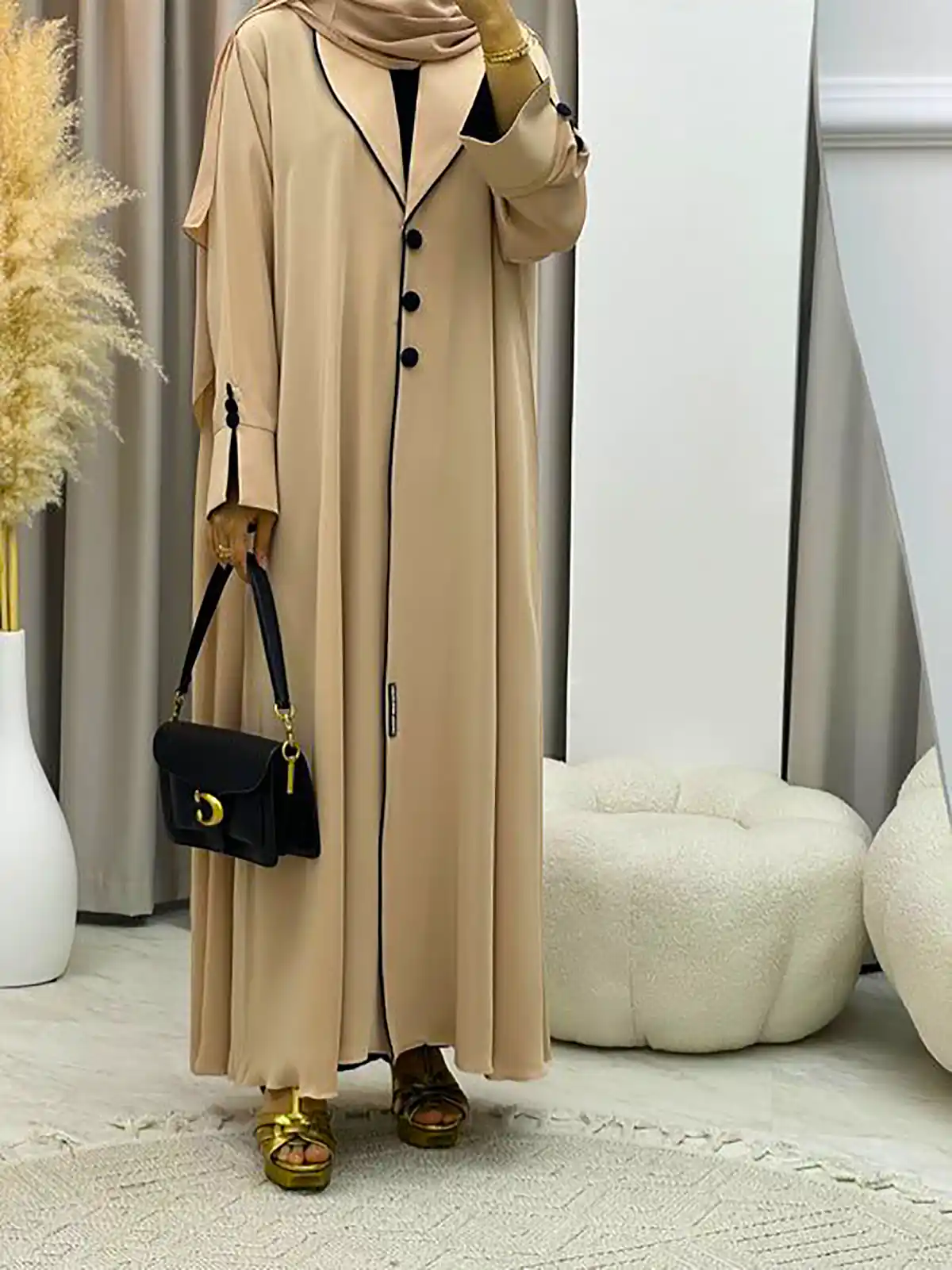 مانتو عبایی خوش دوخت زیبا
