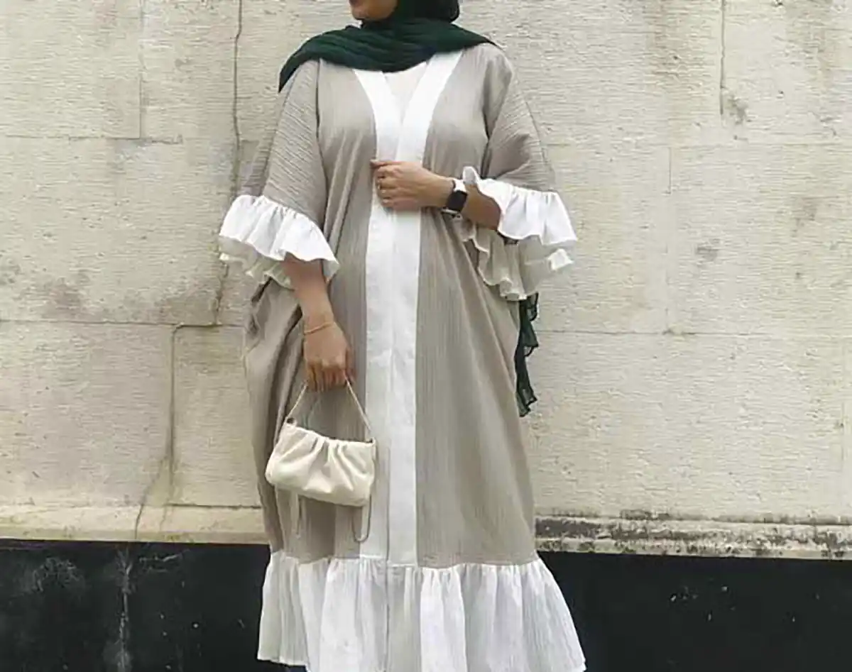 مانتو بلند چین دار شیک