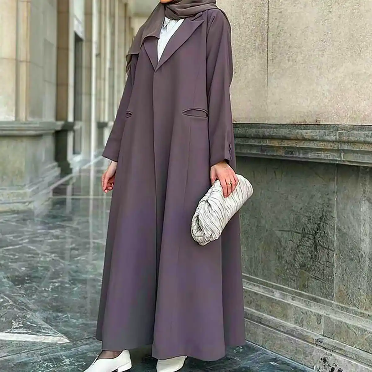 مانتو بلند یقه دار شیک