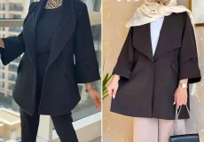 مانتو ژاکارد شیک زنانه