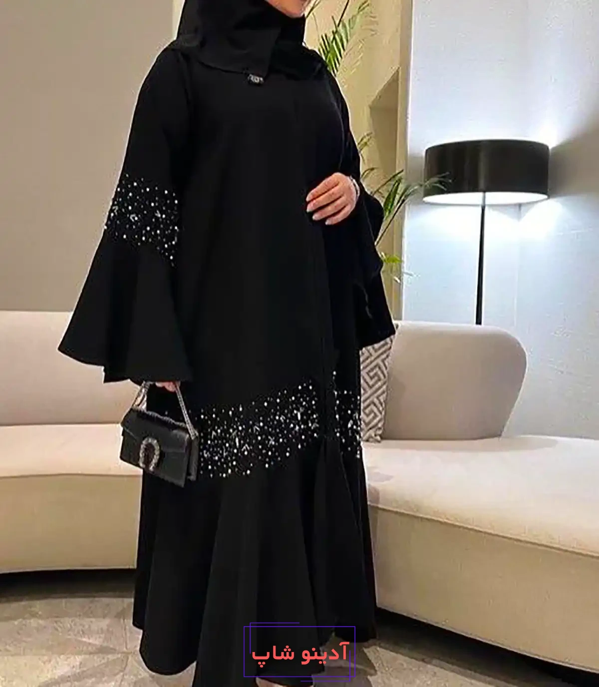 مانتو مشکی مجلسی ترند