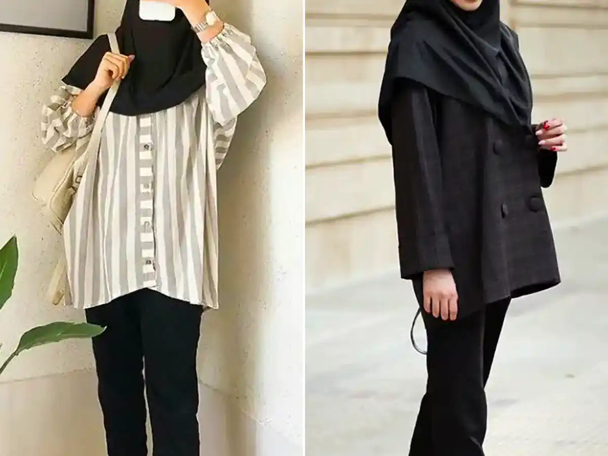 مانتو پوشیده دانشجویی 