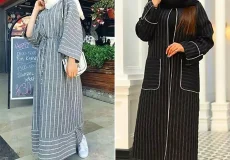 مانتو راه راه شیک و باکلاس