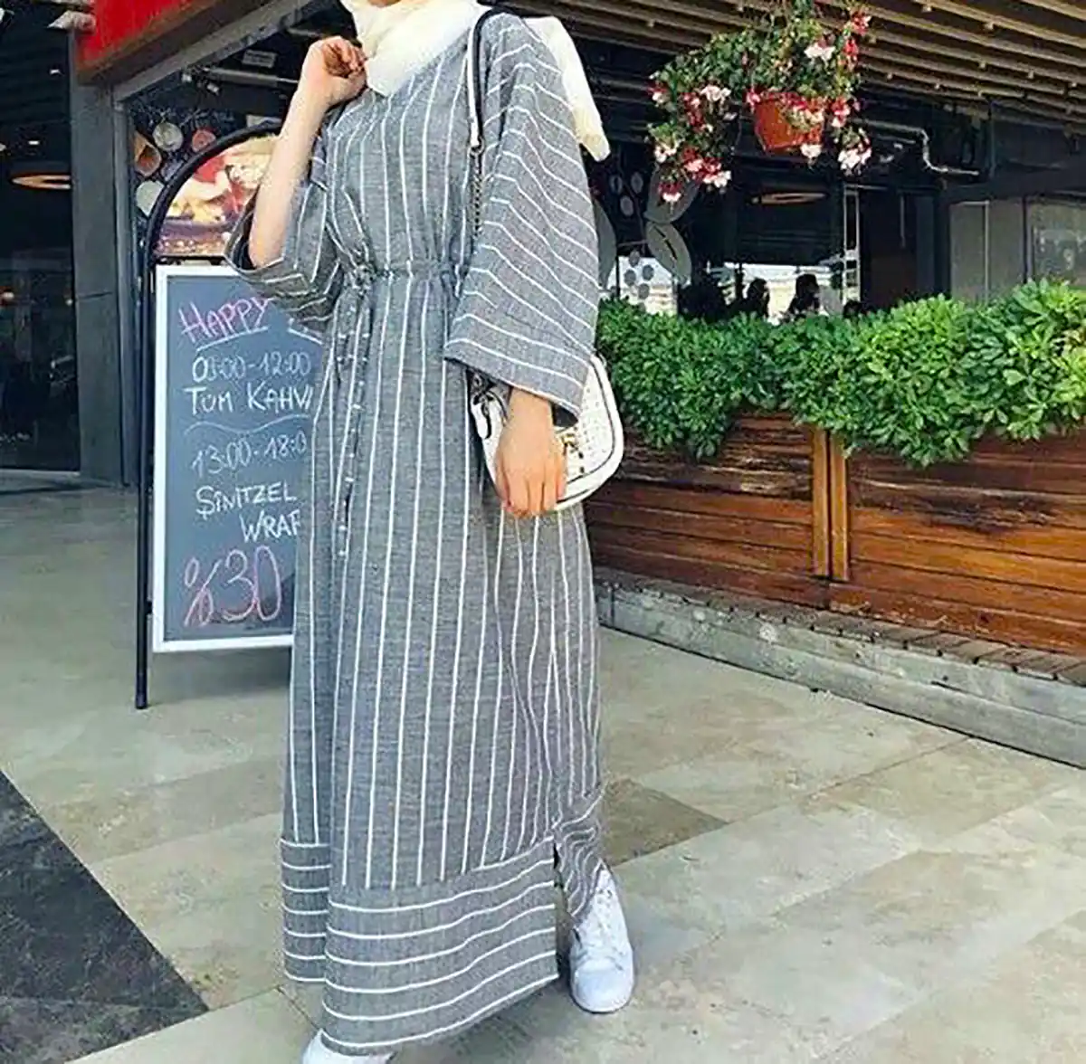 مانتو راه راه شیک و باکلاس