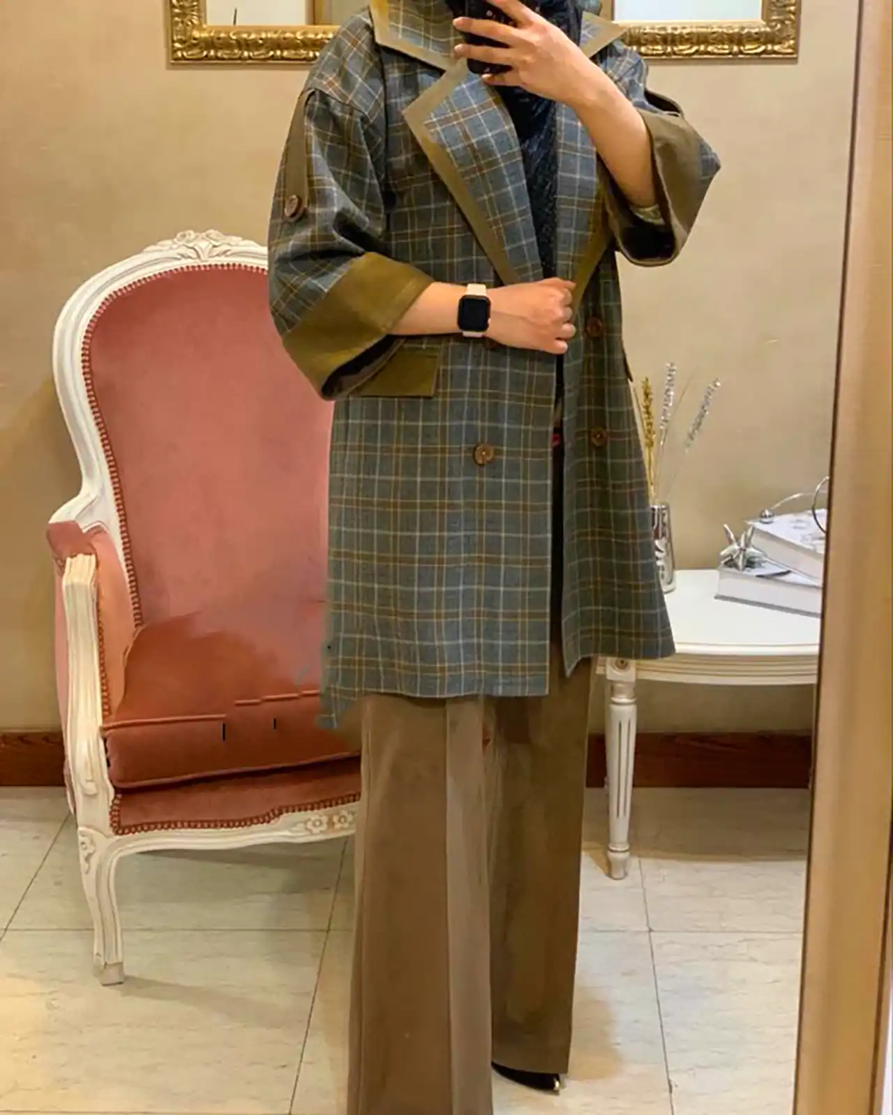 مانتو ضخیم پاییزی شیک