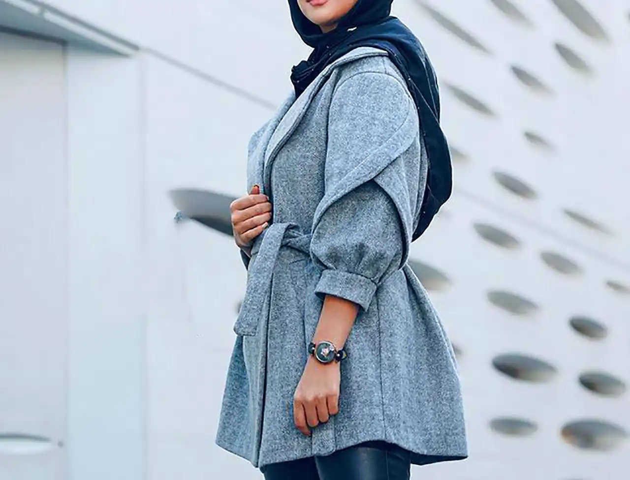 مانتو ضخیم پاییزی شیک
