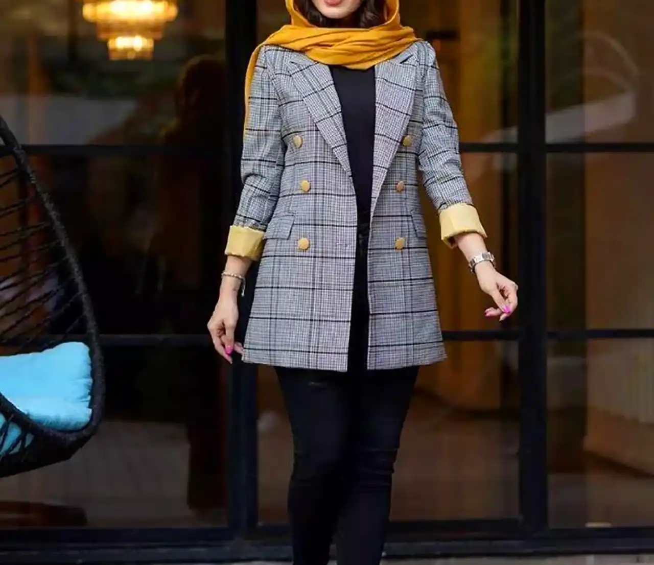 مانتو ضخیم پاییزی شیک