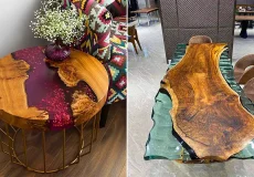 میز ناهار خوری چوبی مدرن