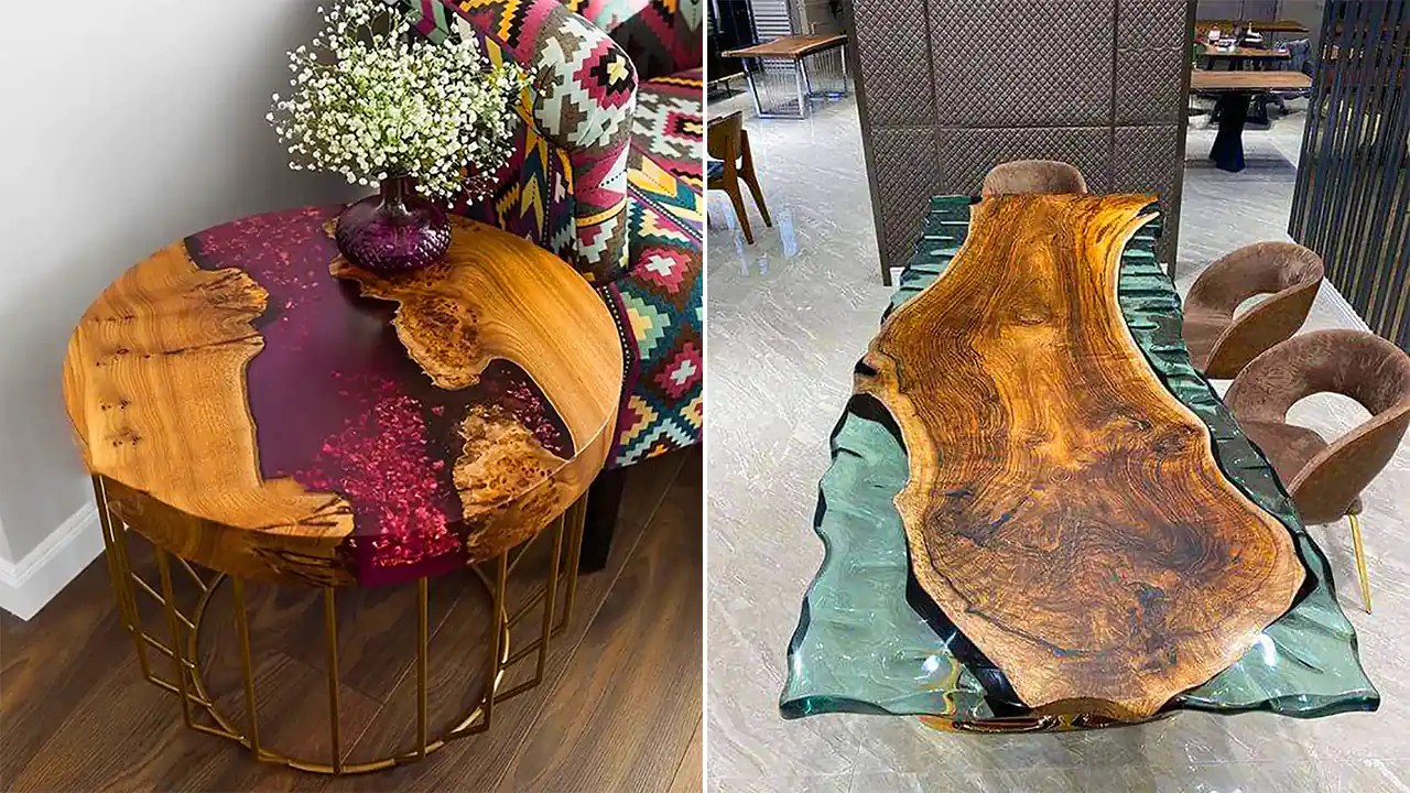 میز ناهار خوری چوبی مدرن