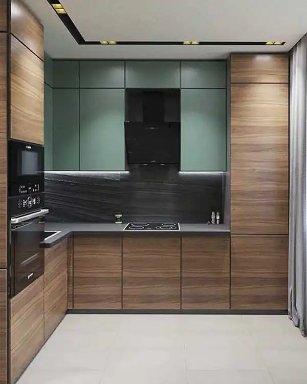 مدل آشپزخانه ترکیبی از طراحی مدرن، کاربردی و زیبایی که ترند شدن
