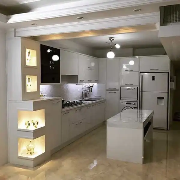 مدل آشپزخانه ترکیبی از طراحی مدرن، کاربردی و زیبایی که ترند شدن