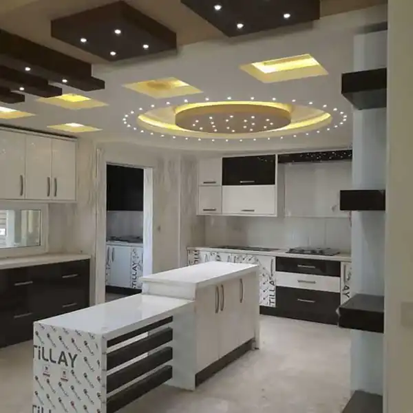 مدل آشپزخانه ترکیبی از طراحی مدرن، کاربردی و زیبایی که ترند شدن