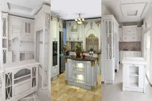 مدل آشپزخانه ترکیبی از طراحی مدرن، کاربردی و زیبایی که ترند شدن