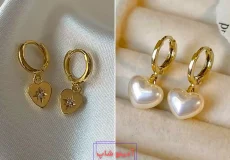 مدل گوشواره قلبی شیک