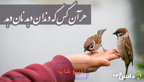 ضرب المثل هرآنکس که دندان دهد نان دهد