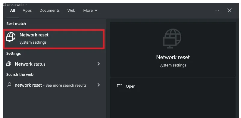 ریست کردن اتصال اینترنت برای حل مشکل Update Failed دیسکورد