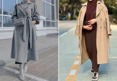 پالتو بلند پائیزی ترند