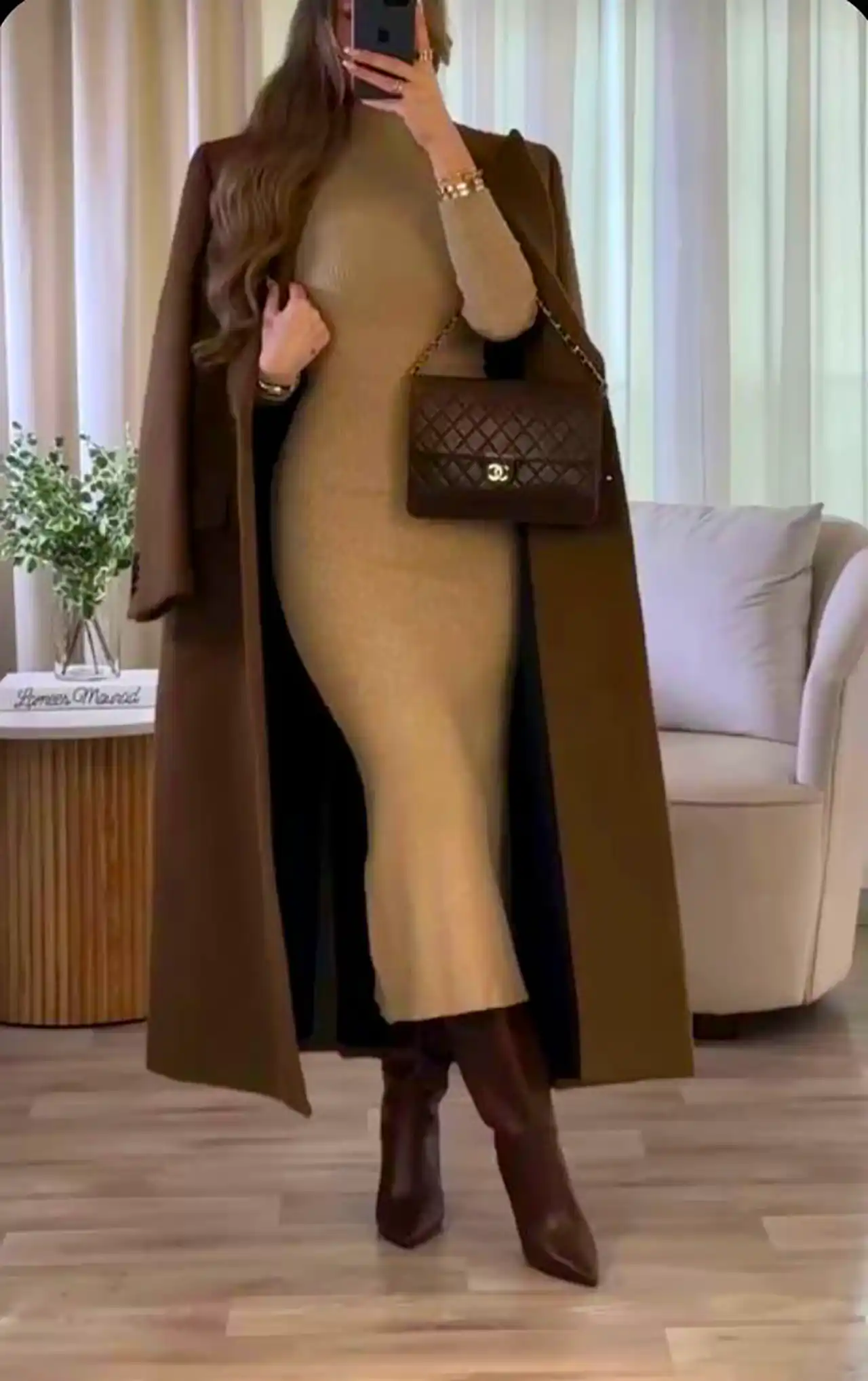 پالتو بلند و خوش فرم زنانه
