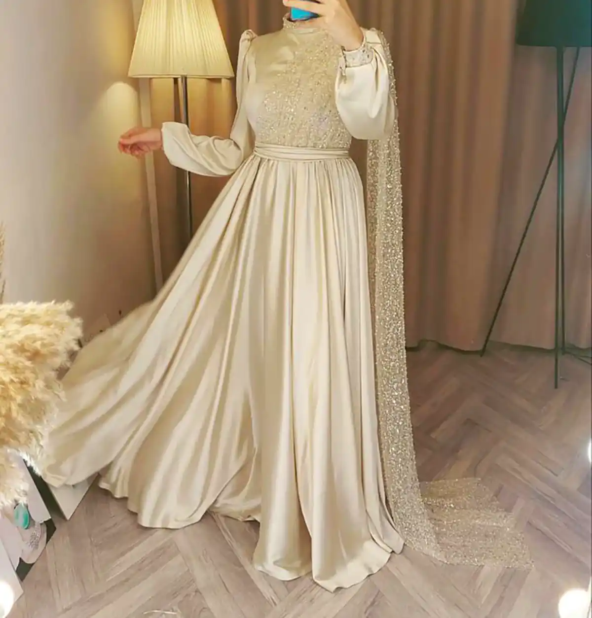 پیراهن مجلسی پوشیده شیک