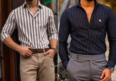پیراهن مردانه راه راه شیک