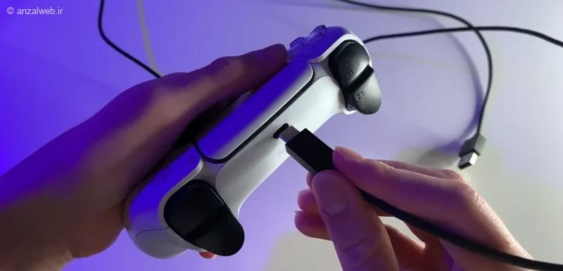 شارژ کردن دسته ps5 با کامپیوتر